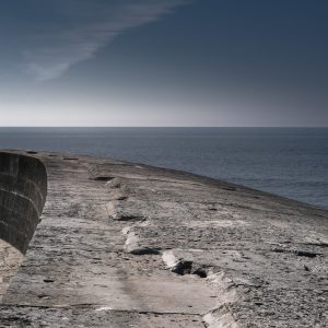 A desserted sunlit Cobb, Lyme Regis 20_04_21 2