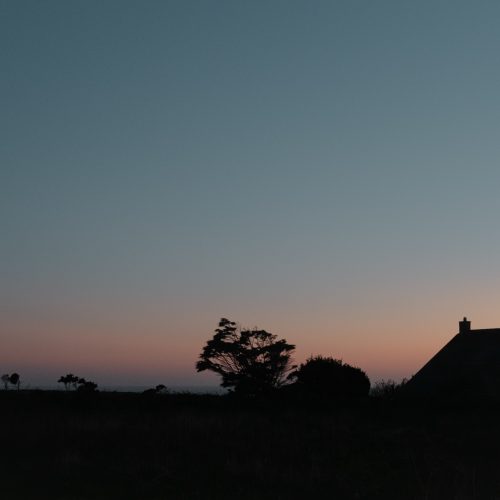 Cape Cornwall Road Silhouette